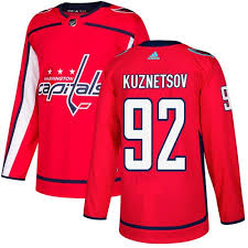 Men's Adidas Washington Capitals #92 Evgeny Kuznetsov Red Stitched NHL Jersey